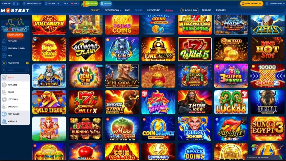 Mostbet casino lobby showing the Bonus Mania Plinko tile among other game tiles
